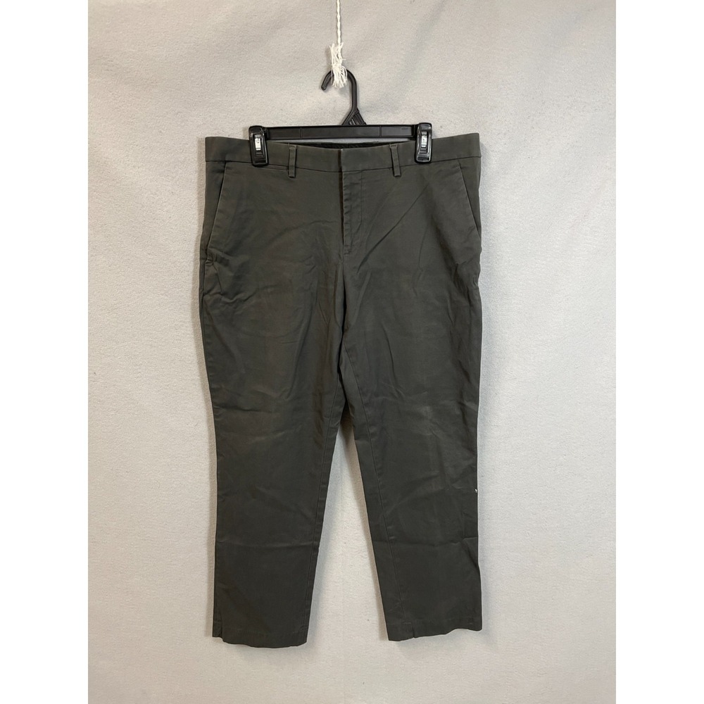 Express Photographer Dress Pants Mens 33x30 Black Cotton Stretch Straight Leg